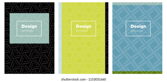 Light Blue, Green vector cover for notebooks. Blurred decorative design in abstract style with textbox. Pattern for business books, journals.