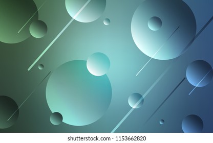 Light Blue, Green vector cover with spots. Beautiful colored illustration with blurred circles in nature style. Pattern can be used as texture of wallpapers.