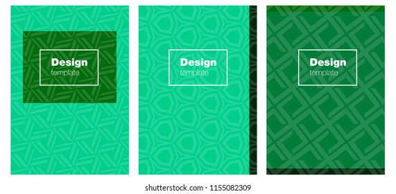 Light Blue, Green vector cover for notebooks. Glitter abstract design concept with text box. Pattern for business books, journals.