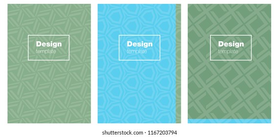 Light Blue, Green vector cover for notebooks. Abstract booklet on colored background with gradient. Template for magazines, jurnals.