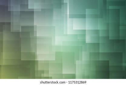 Light Blue, Green vector cover with stright stripes. Blurred decorative design in simple style with lines. Best design for your ad, poster, banner.