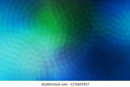Light Blue, Green vector cover with spots. Glitter abstract illustration with blurred drops of rain. Pattern can be used for beautiful websites.