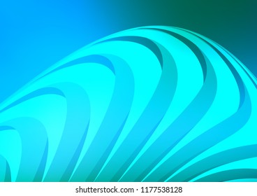 Light Blue, Green vector cover with long lines. Decorative shining illustration with lines on abstract template. The pattern can be used for busines ad, booklets, leaflets