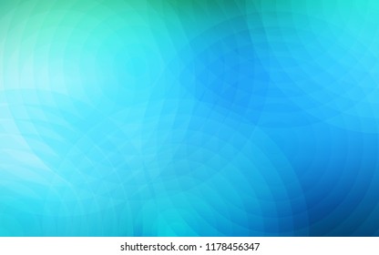 Light Blue, Green vector cover with spots. Blurred bubbles on abstract background with colorful gradient. Pattern can be used as texture of wallpapers.