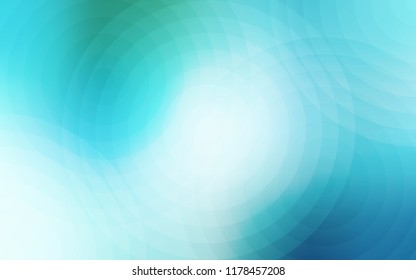 Light Blue, Green vector cover with spots. Blurred decorative design in abstract style with bubbles. New design for ad, poster, banner of your website.