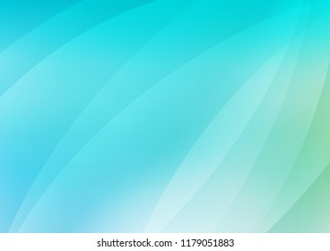 Light Blue, Green vector cover with long lines. Glitter abstract illustration with colored sticks. The pattern can be used as ads, poster, banner for commercial.