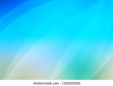 Light Blue, Green vector cover with long lines. Lines on blurred abstract background with gradient. The pattern can be used for websites.