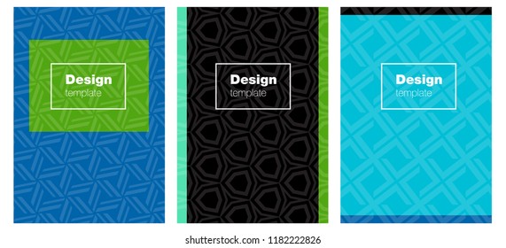 Light Blue, Green vector cover for notebooks. Web interface on abstract background with colorful gradient. Template for magazines, jurnals.