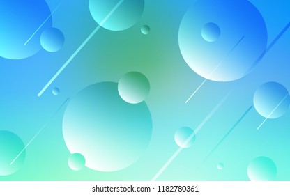 Light Blue, Green vector cover with spots. Abstract illustration with colored bubbles in nature style. Pattern can be used as texture of wallpapers.