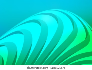 Light Blue, Green vector cover with long lines. Modern geometrical abstract illustration with staves. Smart design for your business advert.