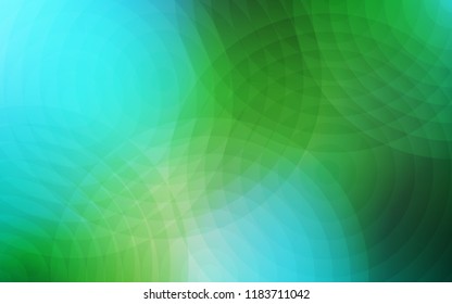 Light Blue, Green vector cover with spots. Abstract illustration with colored bubbles in nature style. Pattern can be used for futuristic ad, booklets.