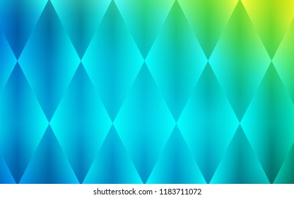 Light Blue, Green vector cover in polygonal style. Illustration with set of colorful rectangles. The template can be used as a background.