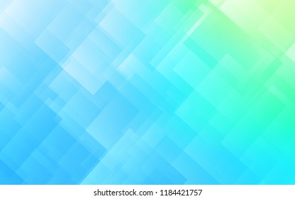 Light Blue, Green vector cover with stright stripes. Decorative shining illustration with lines on abstract template. Best design for your ad, poster, banner.
