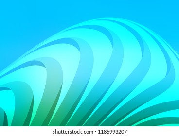 Light Blue, Green vector cover with long lines. Decorative shining illustration with lines on abstract template. The pattern can be used for websites.