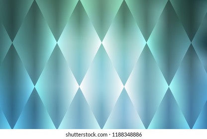 Light Blue, Green vector cover in polygonal style. Modern abstract illustration with colorful rectangles. Best design for your ad, poster, banner.