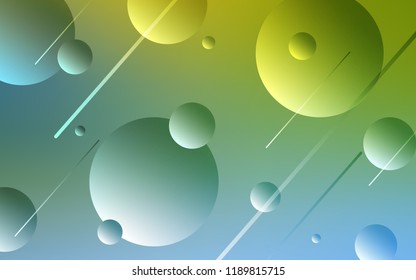 Light Blue, Green vector cover with spots. Beautiful colored illustration with blurred circles in nature style. New design for ad, poster, banner of your website.