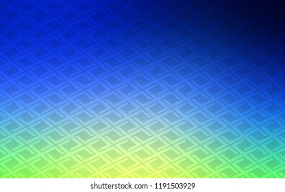 Light Blue, Green vector cover in polygonal style. Modern abstract illustration with colorful rectangles. The template can be used as a background.
