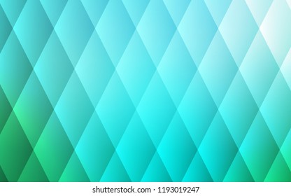 Light Blue, Green vector cover in polygonal style. Rectangles on abstract background with colorful gradient. Modern template for your landing page.