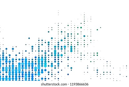 Light Blue, Green vector cover with spots. Abstract illustration with colored bubbles in nature style. Pattern for beautiful websites.