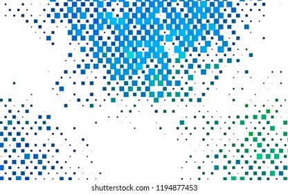 Light Blue, Green vector cover in polygonal style. Illustration with set of colorful rectangles. Smart design for your business advert.