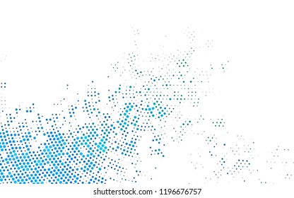 Light Blue, Green vector cover with radial spots. Beautiful colored illustration with blurred circles in nature style. Pattern for beautiful websites.