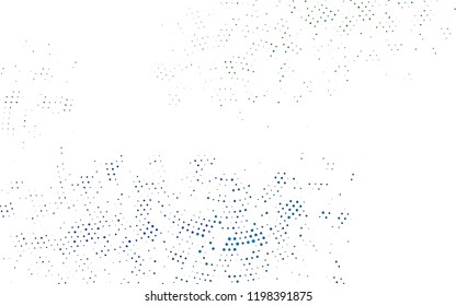 Light Blue, Green vector cover with spots. Blurred decorative design in abstract style with bubbles. Pattern for ads, leaflets.
