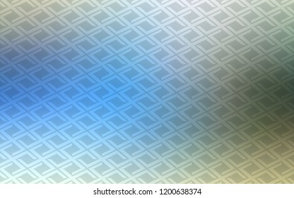Light Blue, Green vector cover in polygonal style. Beautiful illustration with rectangles and squares. Pattern can be used for websites.