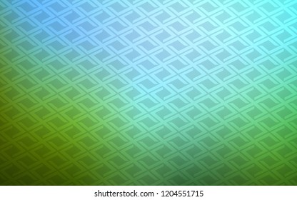 Light Blue, Green vector cover in polygonal style. Glitter abstract illustration with rectangular shapes. Pattern for busines ad, booklets, leaflets