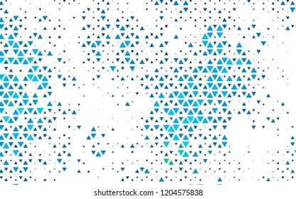 Light Blue, Green vector cover in polygonal style. Beautiful illustration with triangles in nature style. Best design for your ad, poster, banner.