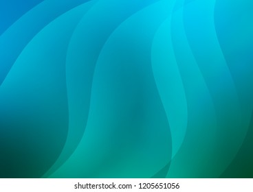 Light Blue, Green vector cover with long lines. Lines on blurred abstract background with gradient. Best design for your ad, poster, banner.