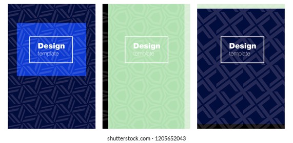 Light Blue, Green vector cover for notebooks. Blurred decorative design in abstract style with textbox. New design for cover of books.