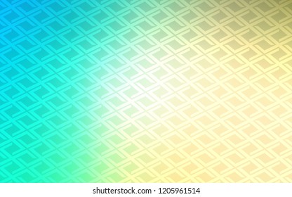Light Blue, Green vector cover in polygonal style. Beautiful illustration with rectangles and squares. Smart design for your business advert.