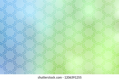 Light Blue, Green vector cover with stright stripes. Blurred decorative design in simple style with lines. Template for your beautiful backgrounds.