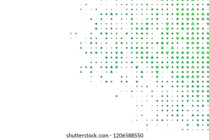Light Blue, Green vector cover in polygonal style. Decorative design in abstract style with triangles. Pattern for commercials.