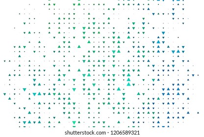 Light Blue, Green vector cover in polygonal style. Triangles on abstract background with colorful gradient. Modern template for your landing page.