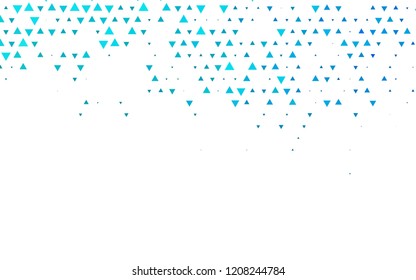 Light Blue, Green vector cover in polygonal style. Beautiful illustration with triangles in nature style. Pattern for commercials.