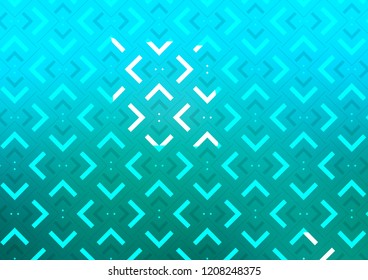 Light Blue, Green vector cover with long lines. Shining colored illustration with narrow lines. The pattern can be used for websites.