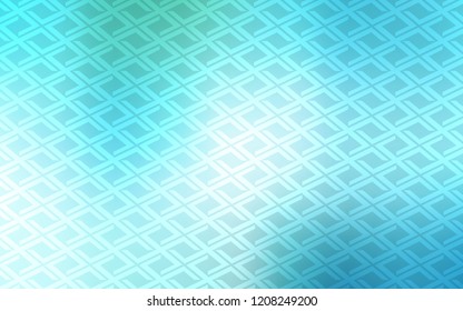 Light Blue, Green vector cover in polygonal style. Abstract gradient illustration with rectangles. Smart design for your business advert.
