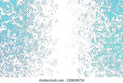 Light Blue, Green vector cover with spots. Illustration with set of shining colorful abstract circles. Pattern for beautiful websites.