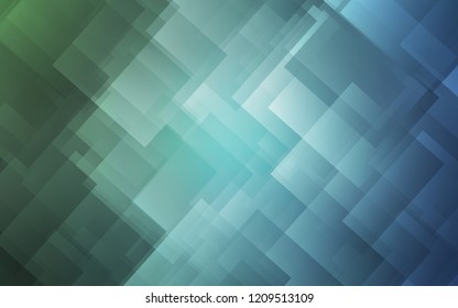 Light Blue, Green vector cover with stright stripes. Shining colored illustration with sharp stripes. The pattern for ad, booklets, leaflets.