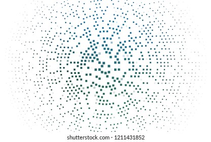 light Blue, Green vector cover in polygonal style. Abstract gradient illustration with rectangles. Pattern for commercials.