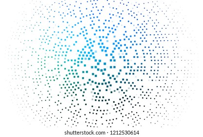 light Blue, Green vector cover in polygonal style. Modern abstract illustration with colorful rectangles. Pattern can be used for websites.