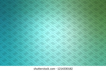 Light Blue, Green vector cover in polygonal style. Modern abstract illustration with colorful rectangles. The template can be used as a background.