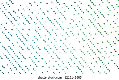 Light Blue, Green vector cover in polygonal style. Glitter abstract illustration with triangular shapes. Pattern can be used for websites.