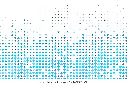 Light Blue, Green vector cover in polygonal style. Triangles on abstract background with colorful gradient. Template for wallpapers.
