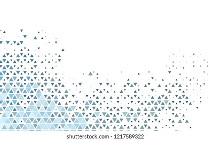 Light Blue, Green vector cover in polygonal style. Triangles on abstract background with colorful gradient. Pattern for busines ad, booklets, leaflets