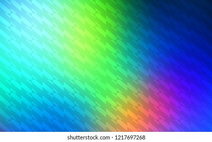 Light Blue, Green vector cover with stright stripes. Modern geometrical abstract illustration with Lines. Best design for your ad, poster, banner.