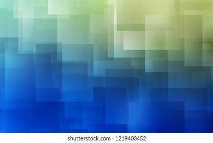 Light Blue, Green vector cover with stright stripes. Glitter abstract illustration with colored sticks. Pattern for ads, posters, banners.