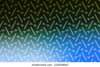 Light Blue, Green vector cover with polygonal style. Triangles on abstract background with colorful gradient. Pattern for websites.