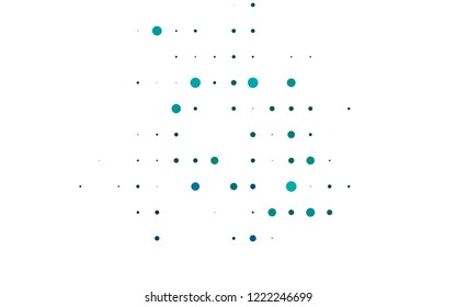Light Blue, Green vector cover with spots. Abstract illustration with colored bubbles in nature style. Pattern for ads, leaflets.
